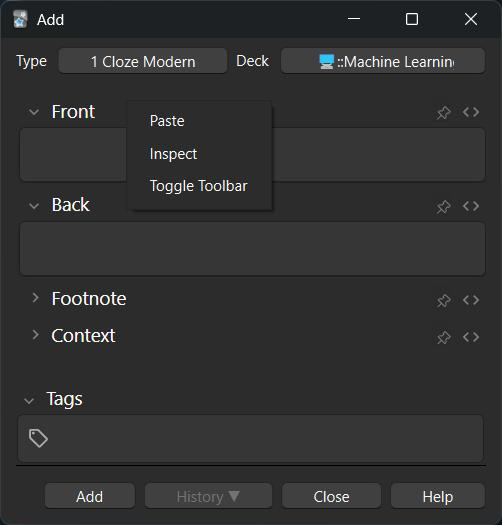 Anki Toolbar Addon